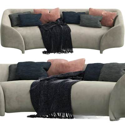 现代布艺多人沙发-80